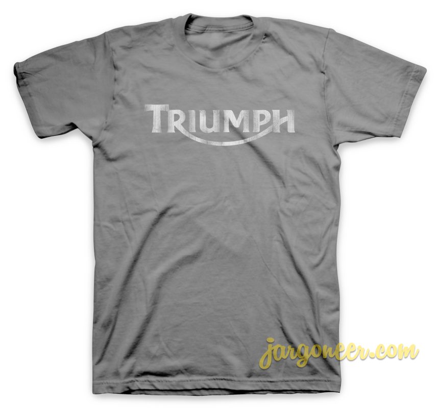 Triumph Logo Grunge T-Shirt Size S,M,L,XL,2XL,3XL - Jargoneer.com