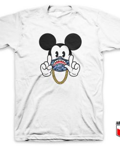 Bape X Mickey Gang T Shirt