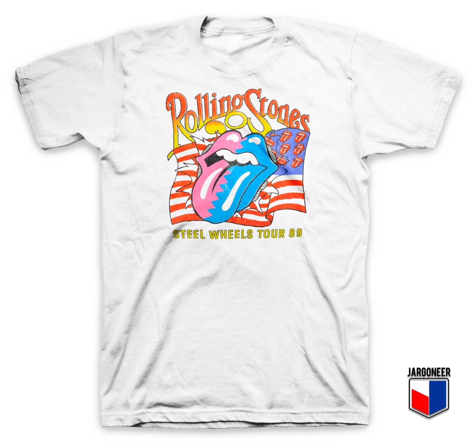 Rolling Stones Steel Wheels Tour T Shirt - Design By Jargoneer.com