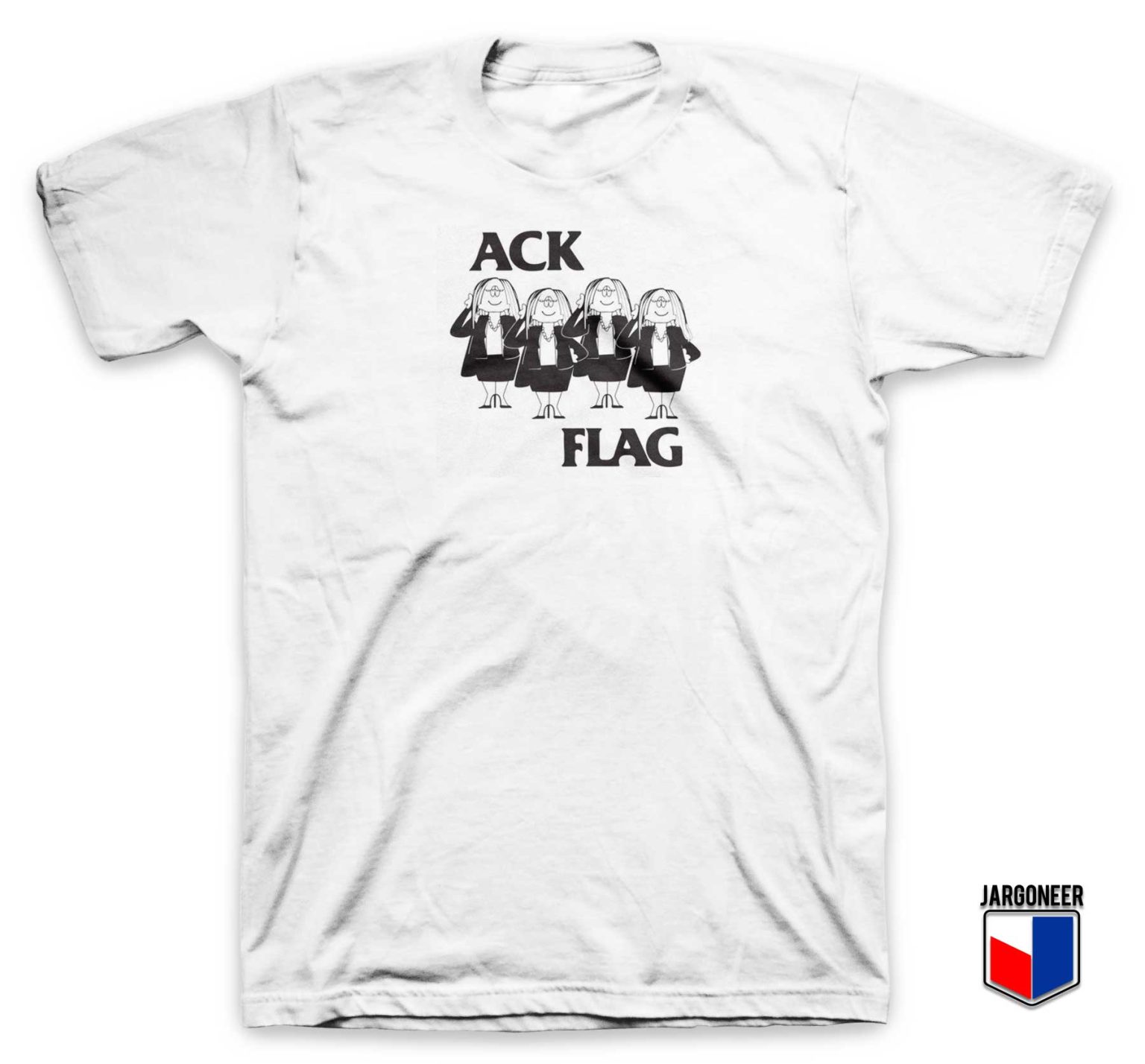 Cathy Ack Flag T Shirt Black Flag Parody - Jargoneer.com