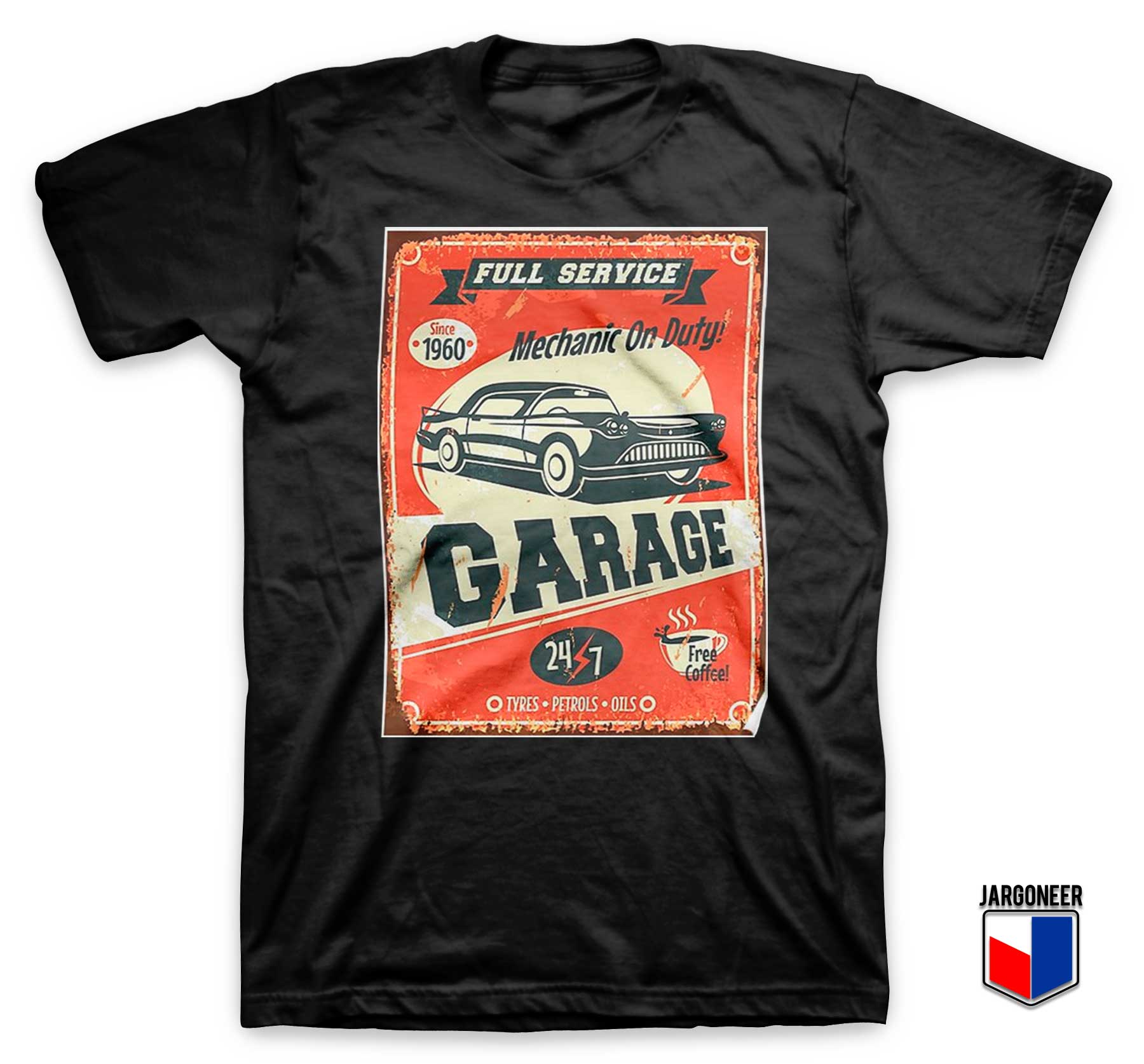 Buy Now Mechanic On Duty Garage T Shirt with Unique Graphic